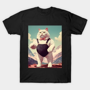 Feline Flex: The Beefcake Kitty Brigade" - Pip T-Shirt